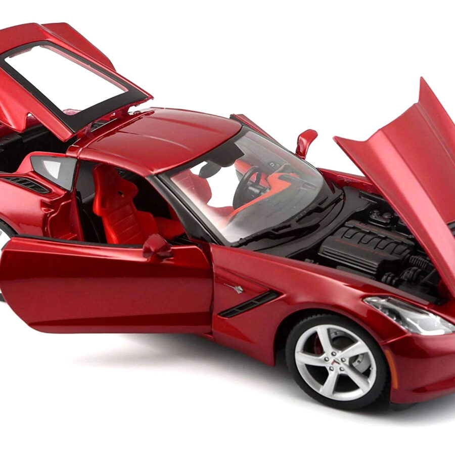 2014 Chevrolet Corvette C7 Stingray Metallic Red 1/18 Diecast Model Car by Maisto Automotive