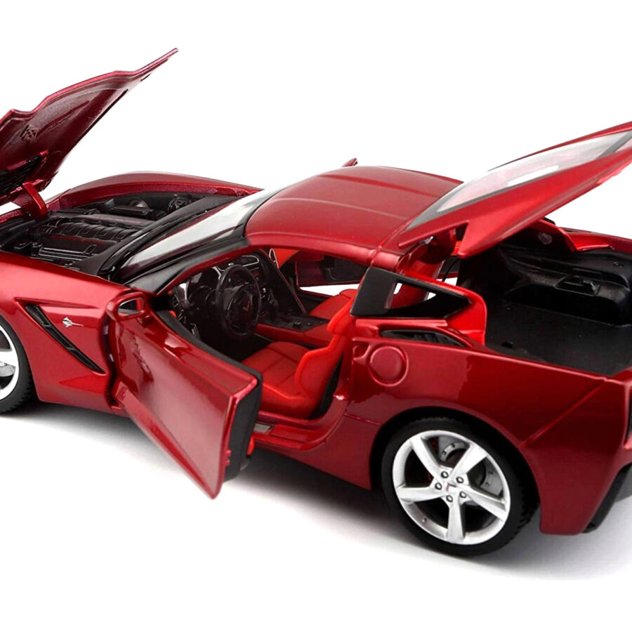 2014 Chevrolet Corvette C7 Stingray Metallic Red 1/18 Diecast Model Car by Maisto Automotive