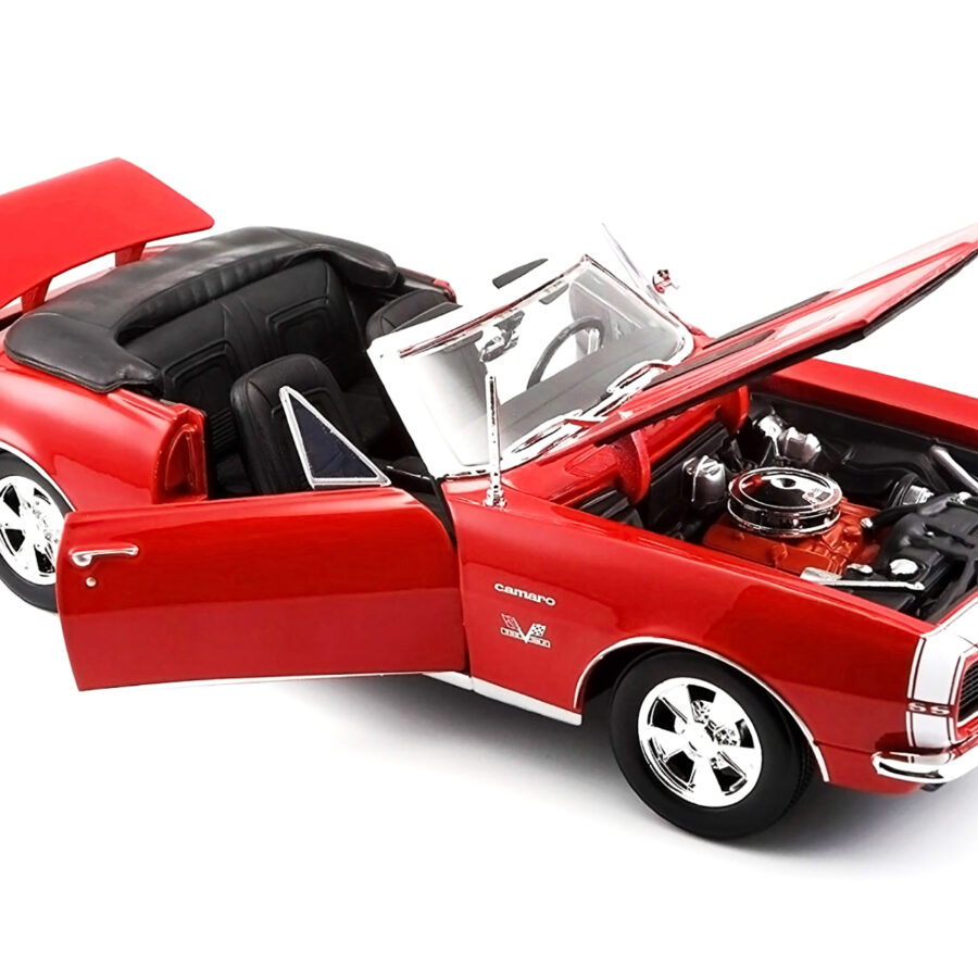 1967 Chevrolet Camaro SS 396 Convertible Red 1/18 Diecast Model Car by Maisto Automotive