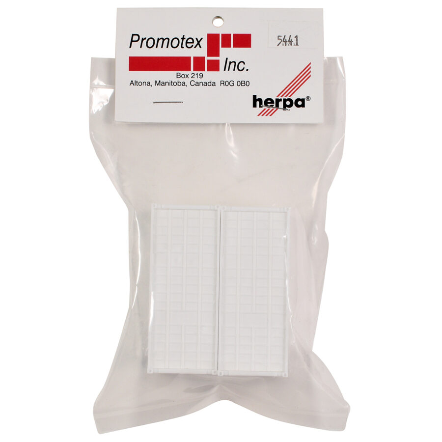 20ft Container White Set of 2 pieces 1/87 (HO) Plastic Model by Promotex Automotive