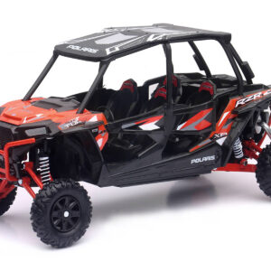 Polaris RZR XP 4 Turbo EPS Sport UTV Spectra Orange with Graphics and Black Top 1/18 Diecast Model by New Ray  by Diecast Mania