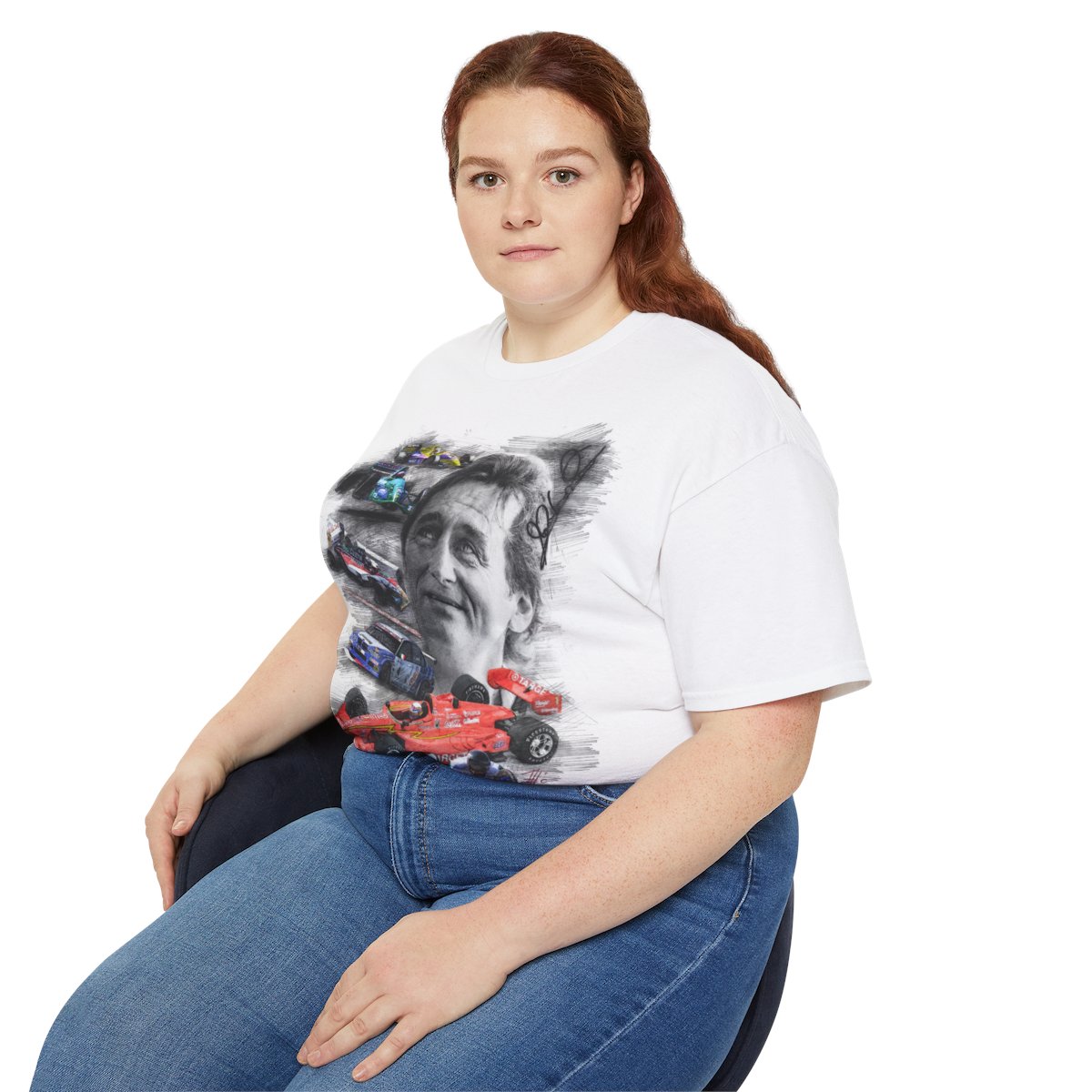 Alessandro Zanardi white unisex Cotton T-Shirt | GPBox