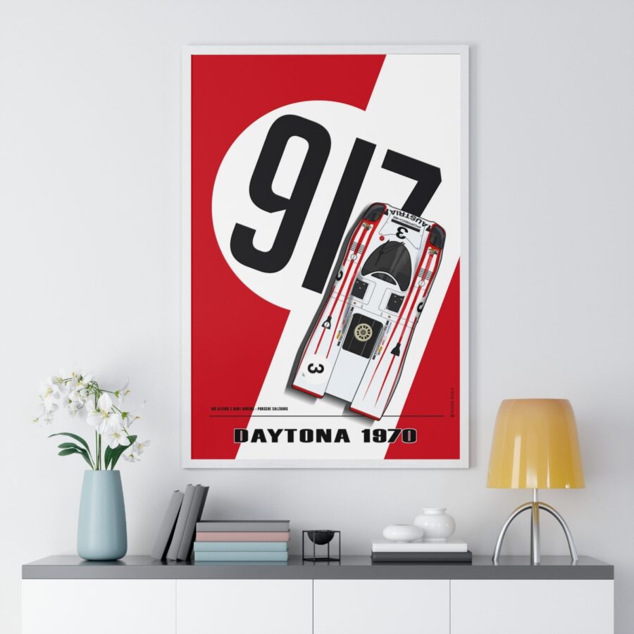 917 Daytona 1970, Elford - Ahrens, Framed Ford