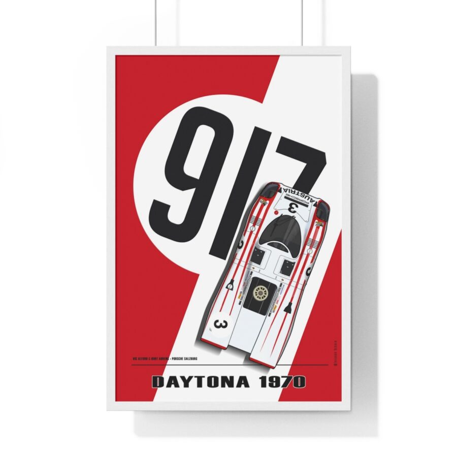 917 Daytona 1970, Elford - Ahrens, Framed Ford