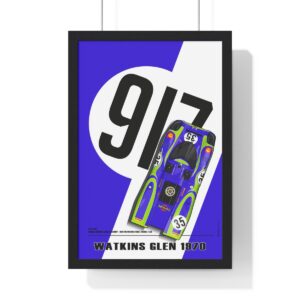 917 Hippie, Watkins Glen 1970, Larrousse - van Lennep, Framed  by Raceman