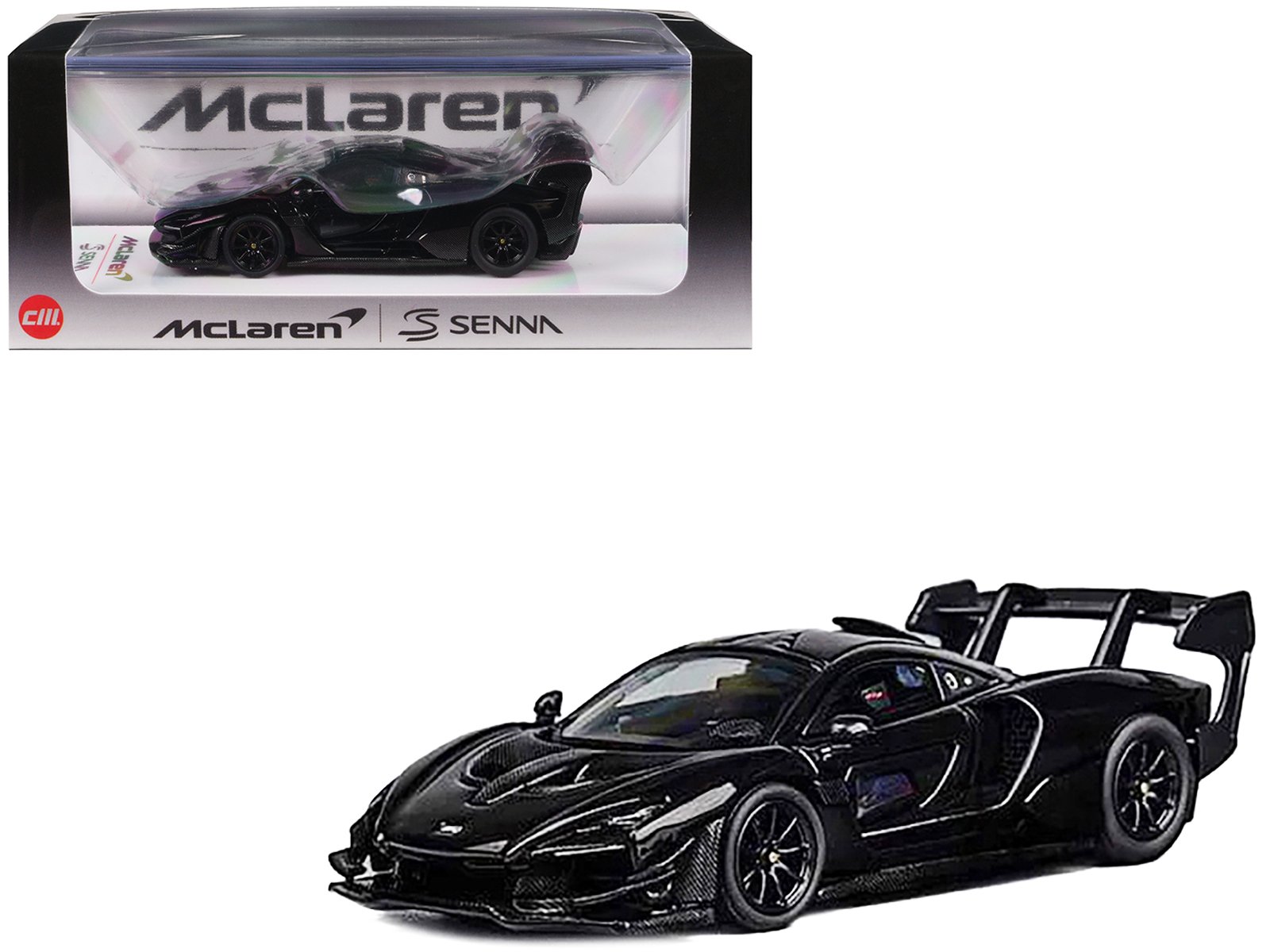McLaren Senna ミニカー ホワイト/ブラック 1/64 CM Model Mclaren Senna GTR (White) Diecast Car Model