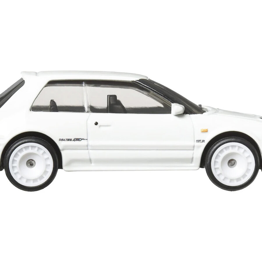 Mazda 323 GTR RHD (Right Hand Drive) White "Boulevard" Series Diecast Model Car by Hot Wheels Automotive