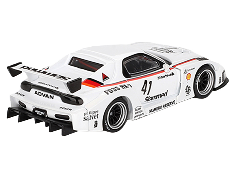 Mazda RX-7 LB-Super Silhouette #41 "Numero Reserve" White Limited Edition 1/64 Diecast Model Car by Mini GT Automotive