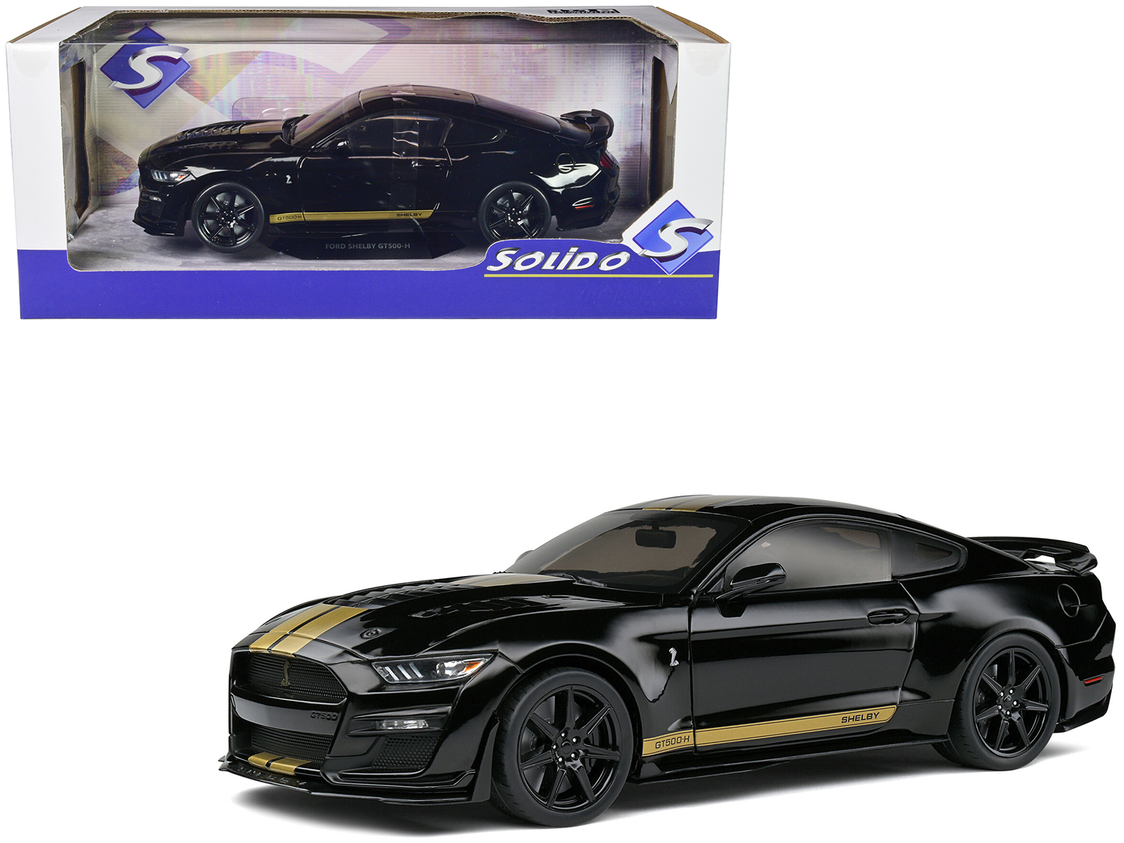 2023 Ford Mustang Shelby GT500-H Black with Gold Stripes 1