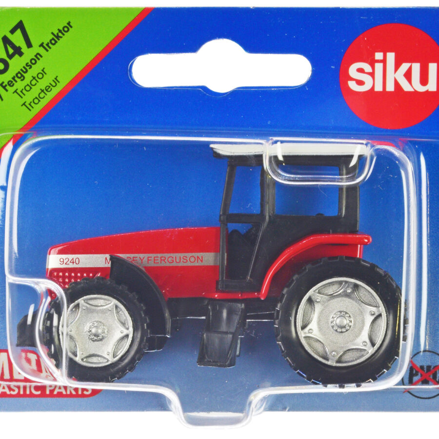 Massey Ferguson 9240 Tractor Red with White Top Diecast Model by Siku Automotive