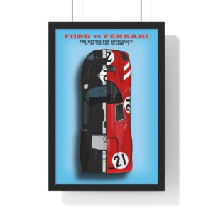 Ford vs Ferrari, The battle of supremacy at Le Mans 1966, Framed  by Raceman