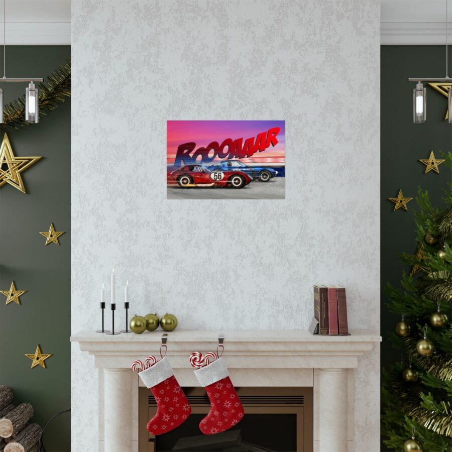 Racing Duel, Corvette Stingray Grand Sport vs Chevrolet Cheetah, Poster WEC & Le Mans Memorabilia