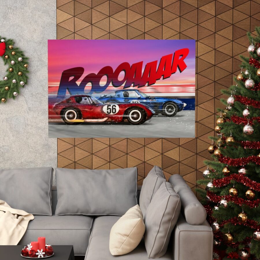 Racing Duel, Corvette Stingray Grand Sport vs Chevrolet Cheetah, Poster WEC & Le Mans Memorabilia