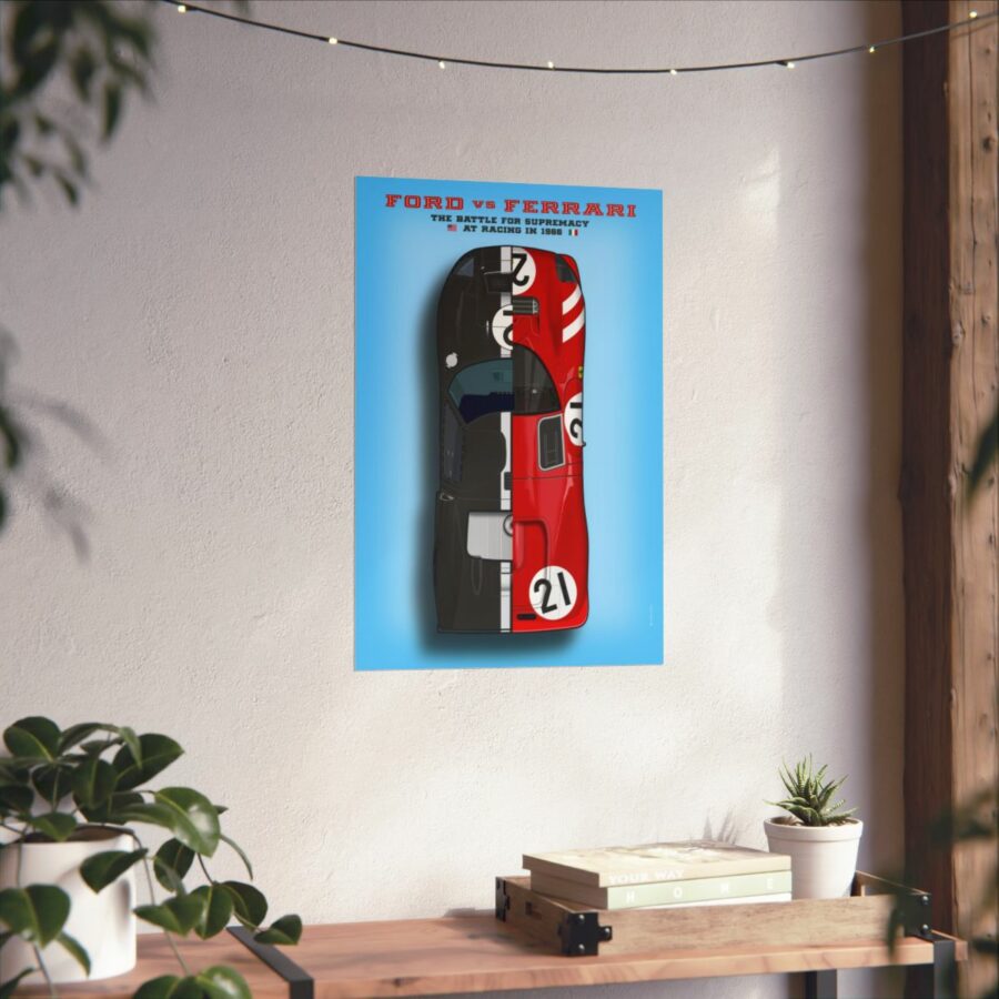 Ford vs Ferrari, The battle for supremacy at Le Mans 1966, Poster Ford