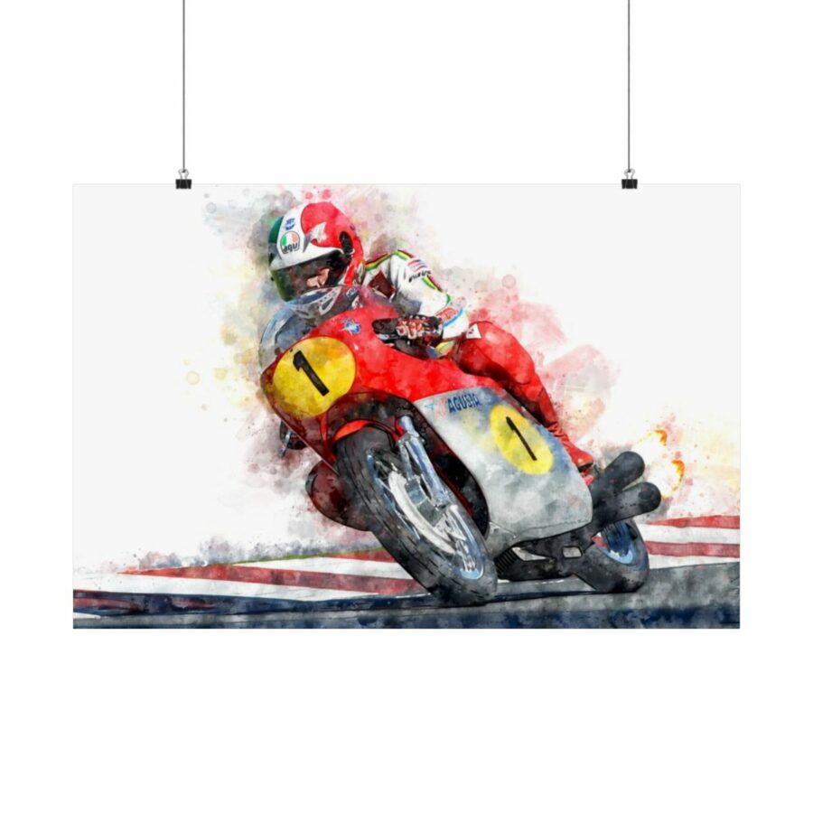 Giacomo Agostini, MV Agusta, MotoGP, Poster MotoGP Art