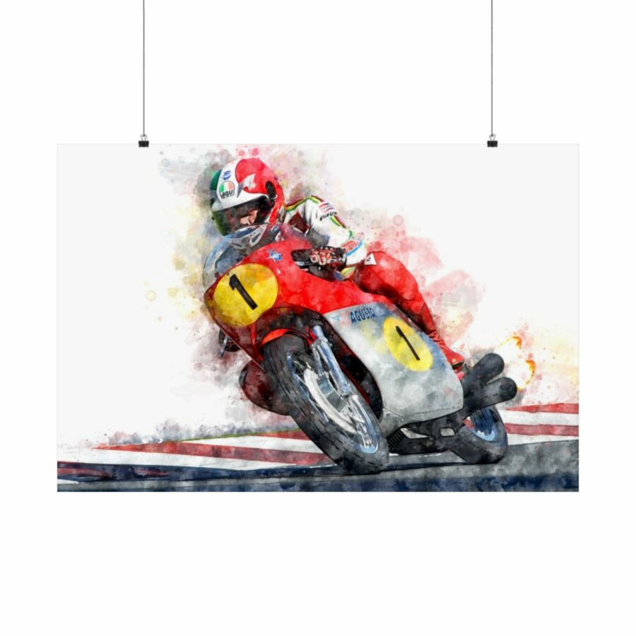 Giacomo Agostini, MV Agusta, MotoGP, Poster MotoGP Art