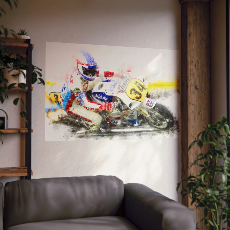 Kevin Schwantz MotoGP, Poster MotoGP Art