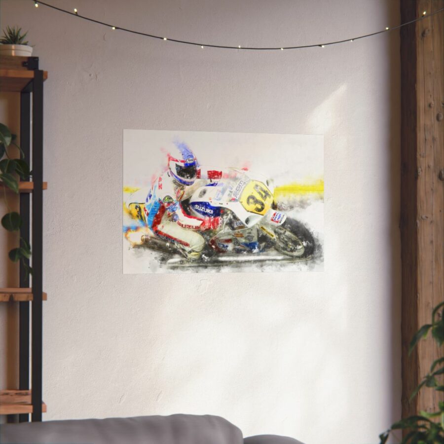 Kevin Schwantz MotoGP, Poster MotoGP Art