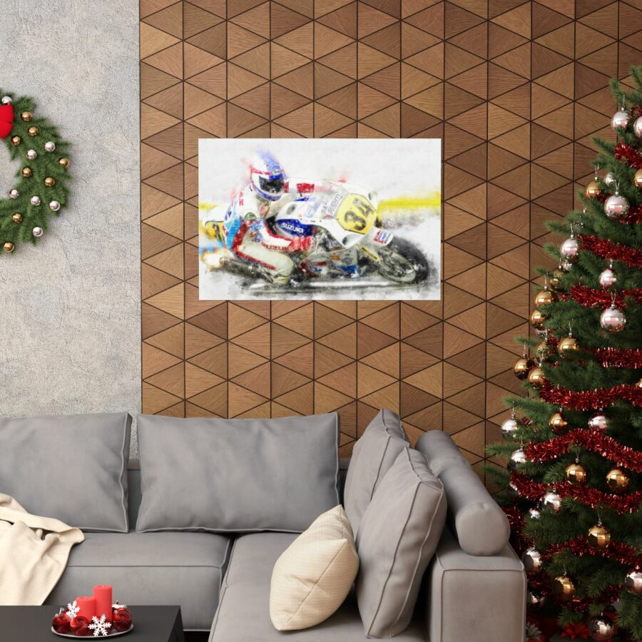 Kevin Schwantz MotoGP, Poster MotoGP Art