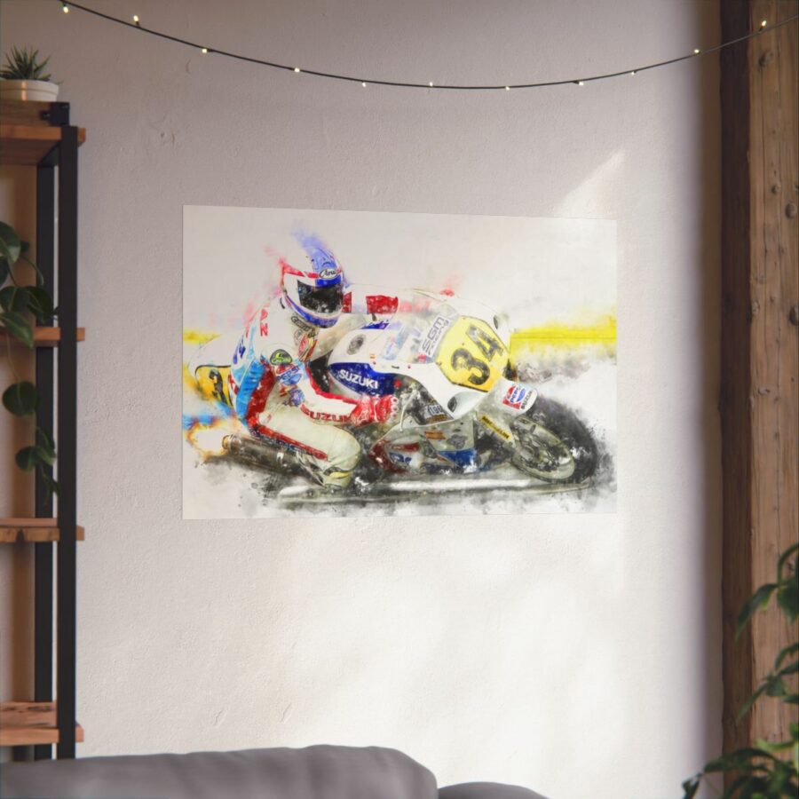 Kevin Schwantz MotoGP, Poster MotoGP Art