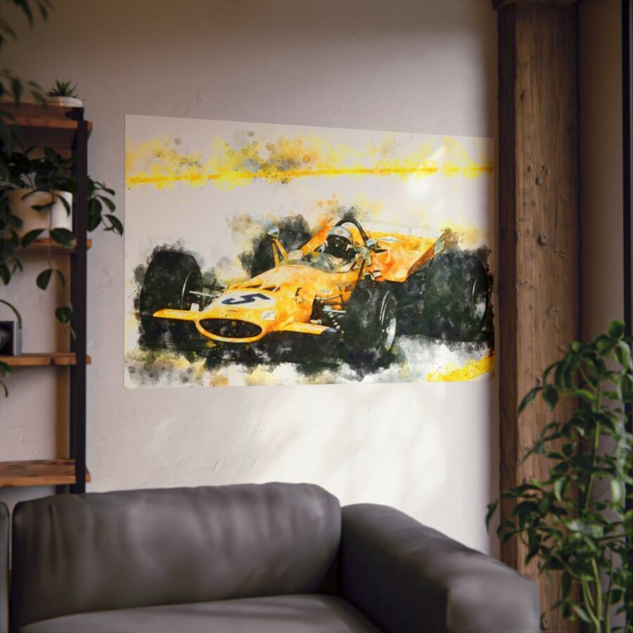 Bruce McLaren 1969 Formula One, Poster F1 Jackets