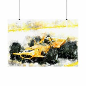 Bruce McLaren 1969 Formula One, Poster F1 Jackets by Raceman