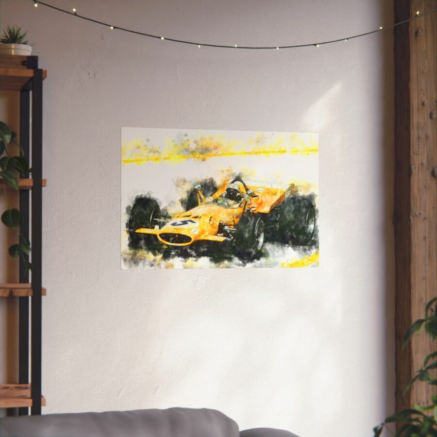 Bruce McLaren 1969 Formula One, Poster F1 Jackets