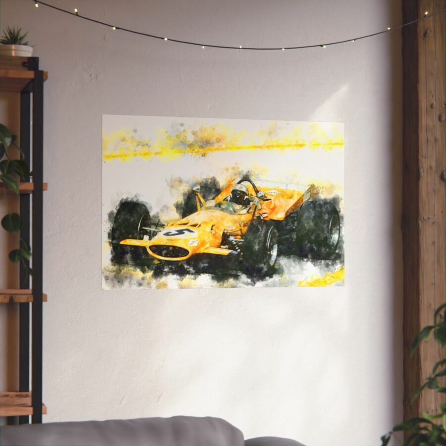 Bruce McLaren 1969 Formula One, Poster F1 Jackets