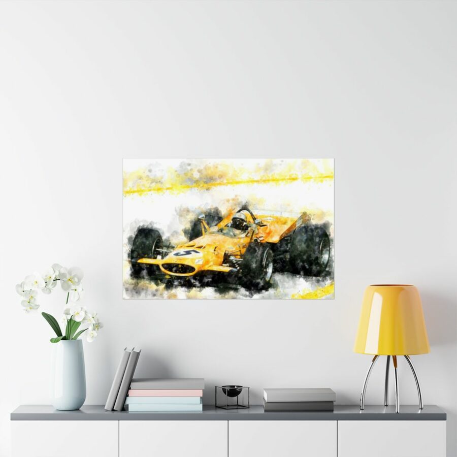 Bruce McLaren 1969 Formula One, Poster F1 Jackets