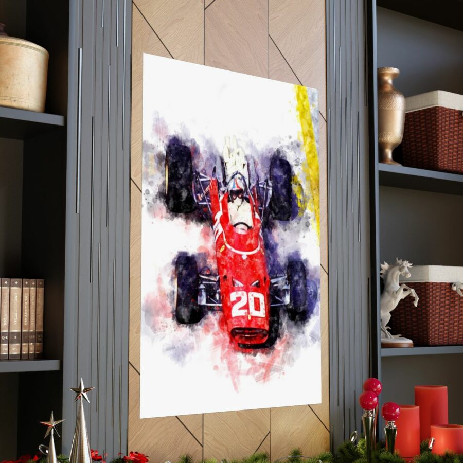Chris Amon 1967 Formula One, Poster F1 Art