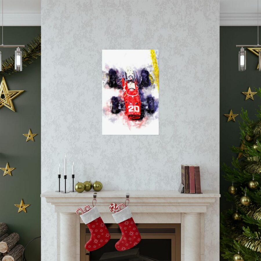 Chris Amon 1967 Formula One, Poster F1 Art