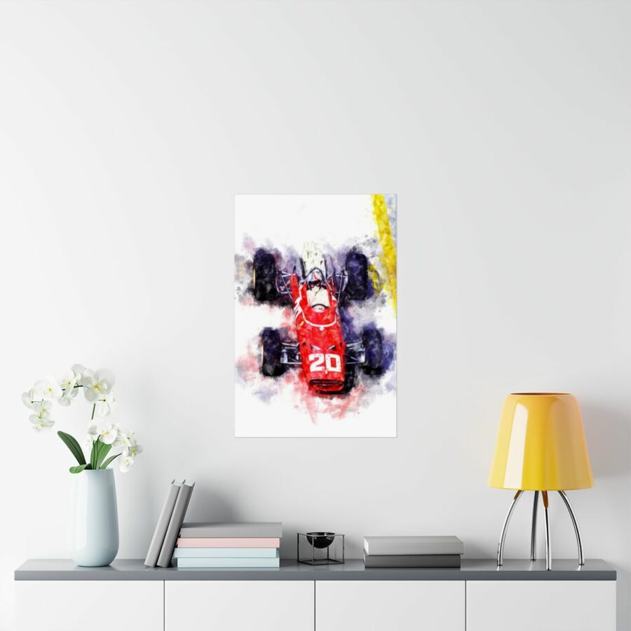 Chris Amon 1967 Formula One, Poster F1 Art