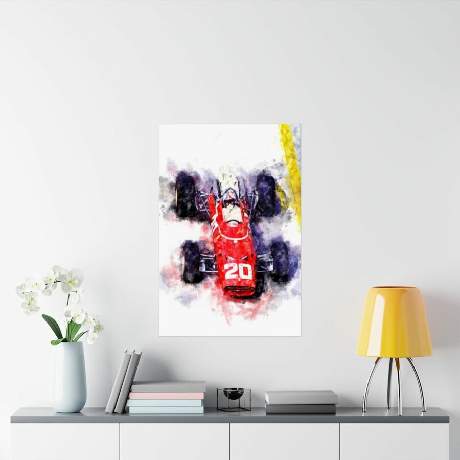 Chris Amon 1967 Formula One, Poster F1 Art