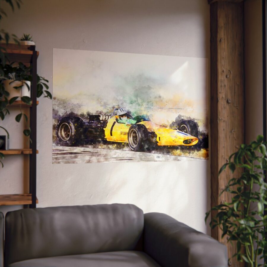 Denny Hulme, McLaren 1968 Formula One, Poster F1 Art