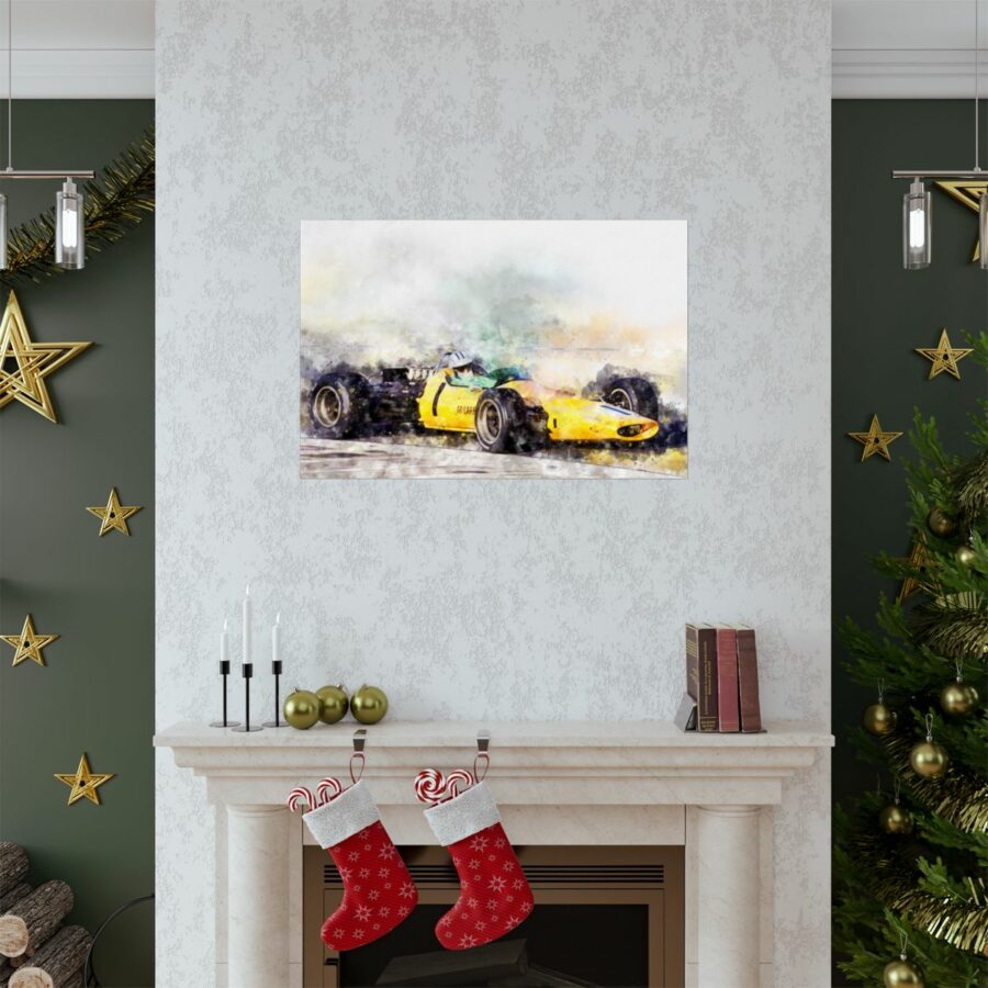 Denny Hulme, McLaren 1968 Formula One, Poster F1 Art
