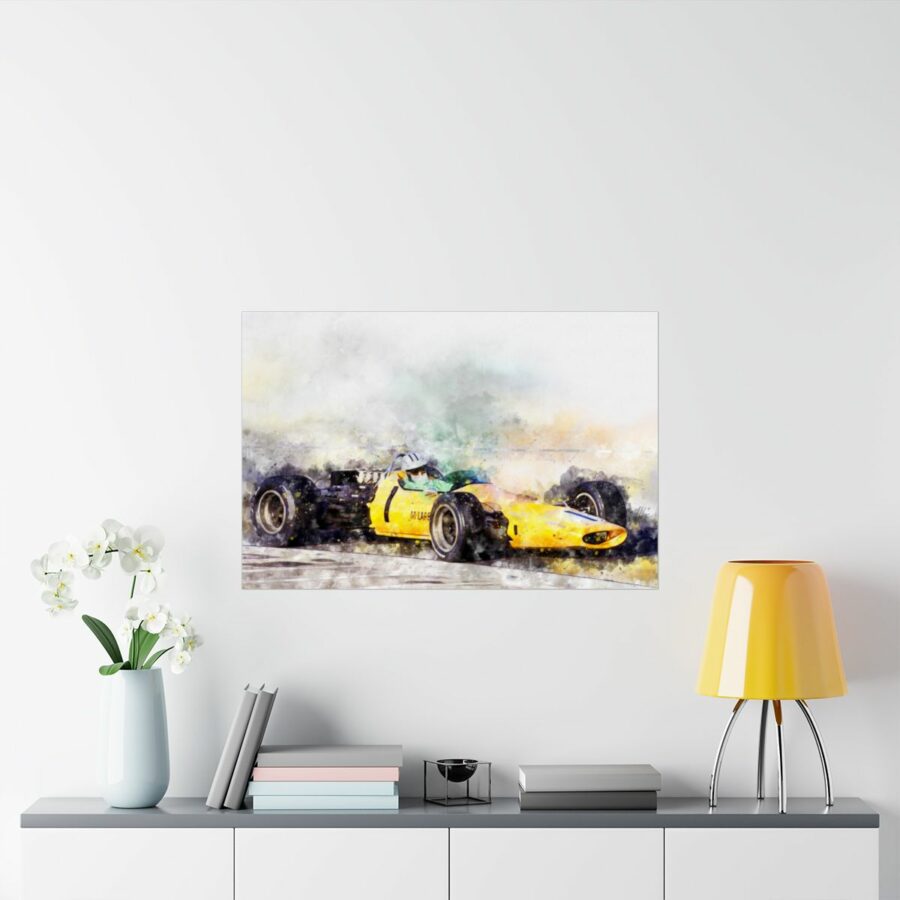 Denny Hulme, McLaren 1968 Formula One, Poster F1 Art