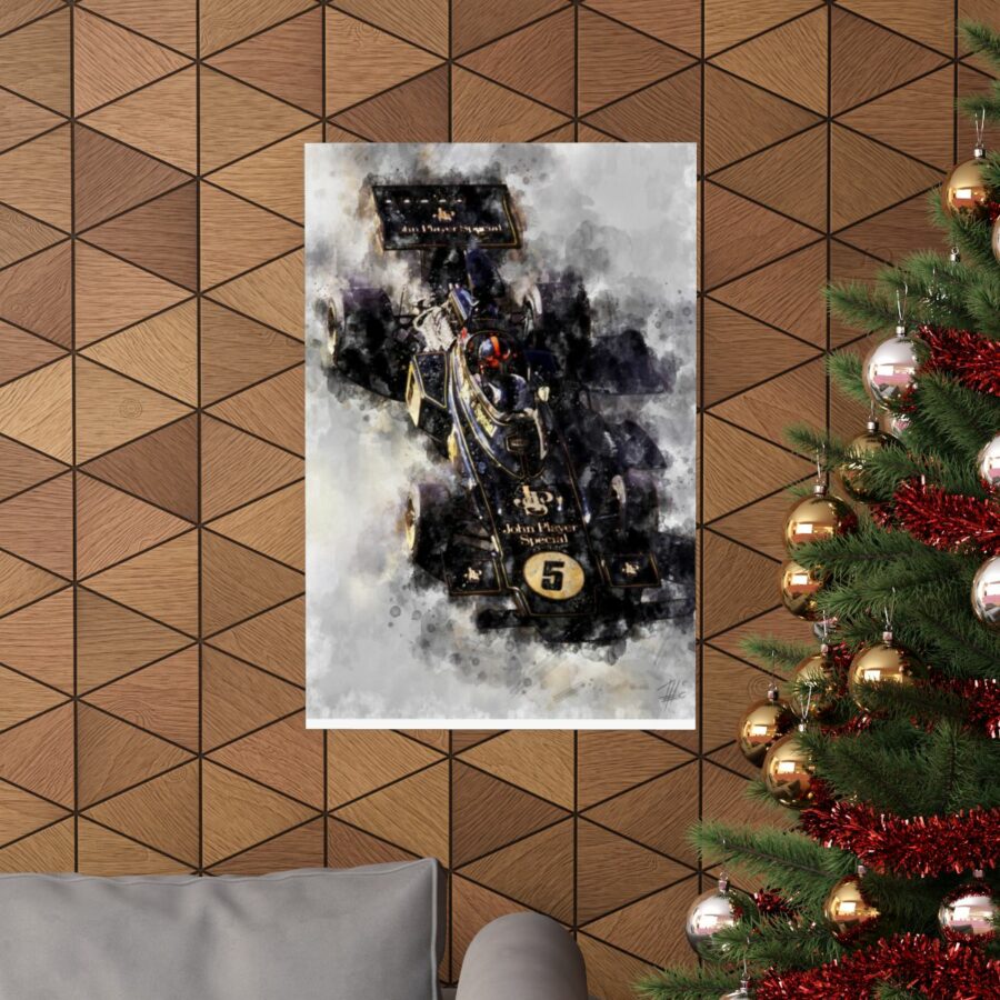 Emerson Fittipaldi, Formula One, Poster F1 Art