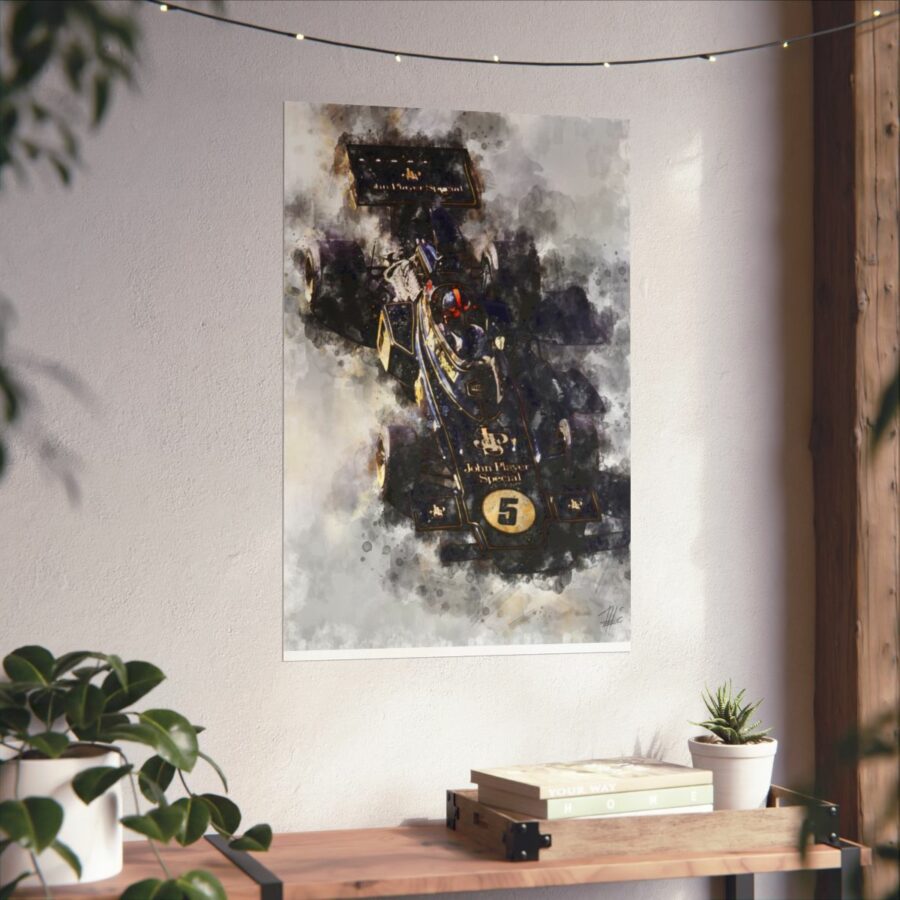 Emerson Fittipaldi, Formula One, Poster F1 Art