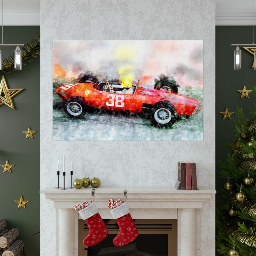 Ricardo Rodriguez, Ferrari 156 Sharknose, Formula One, Poster F1 Art