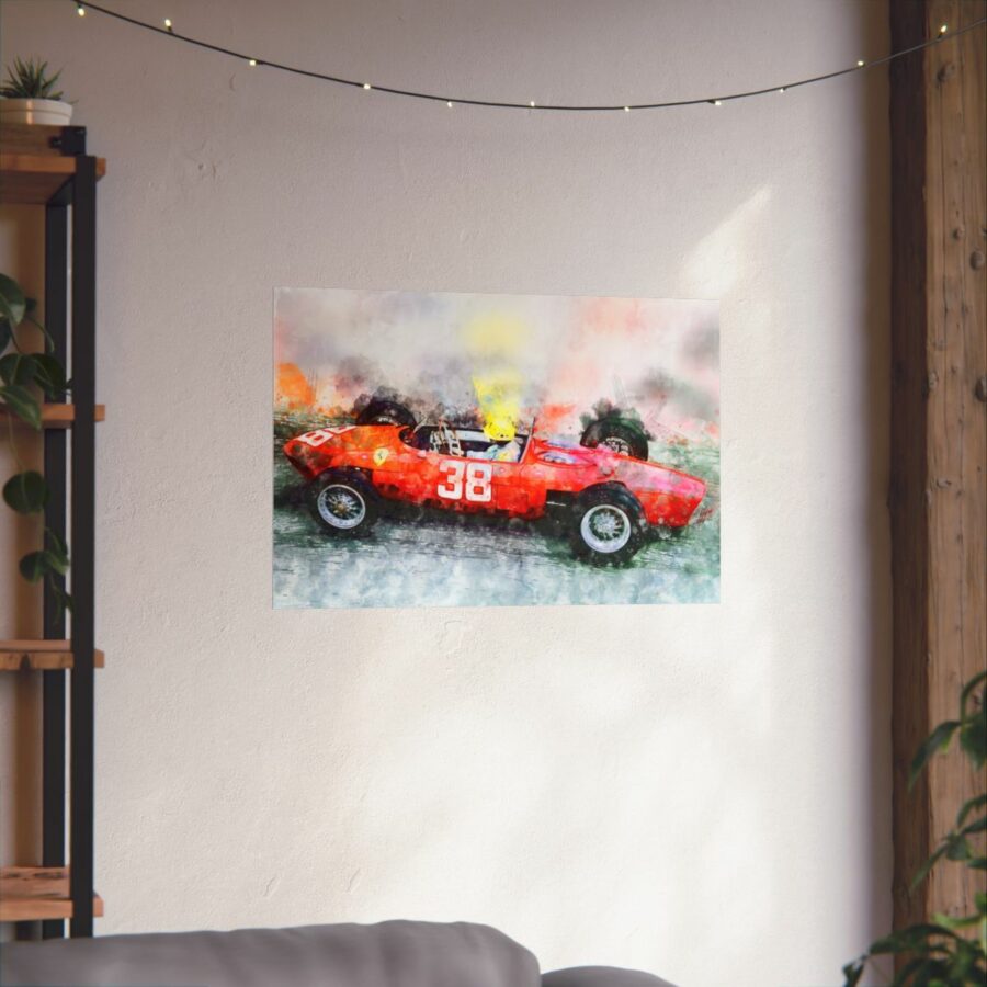 Ricardo Rodriguez, Ferrari 156 Sharknose, Formula One, Poster F1 Art