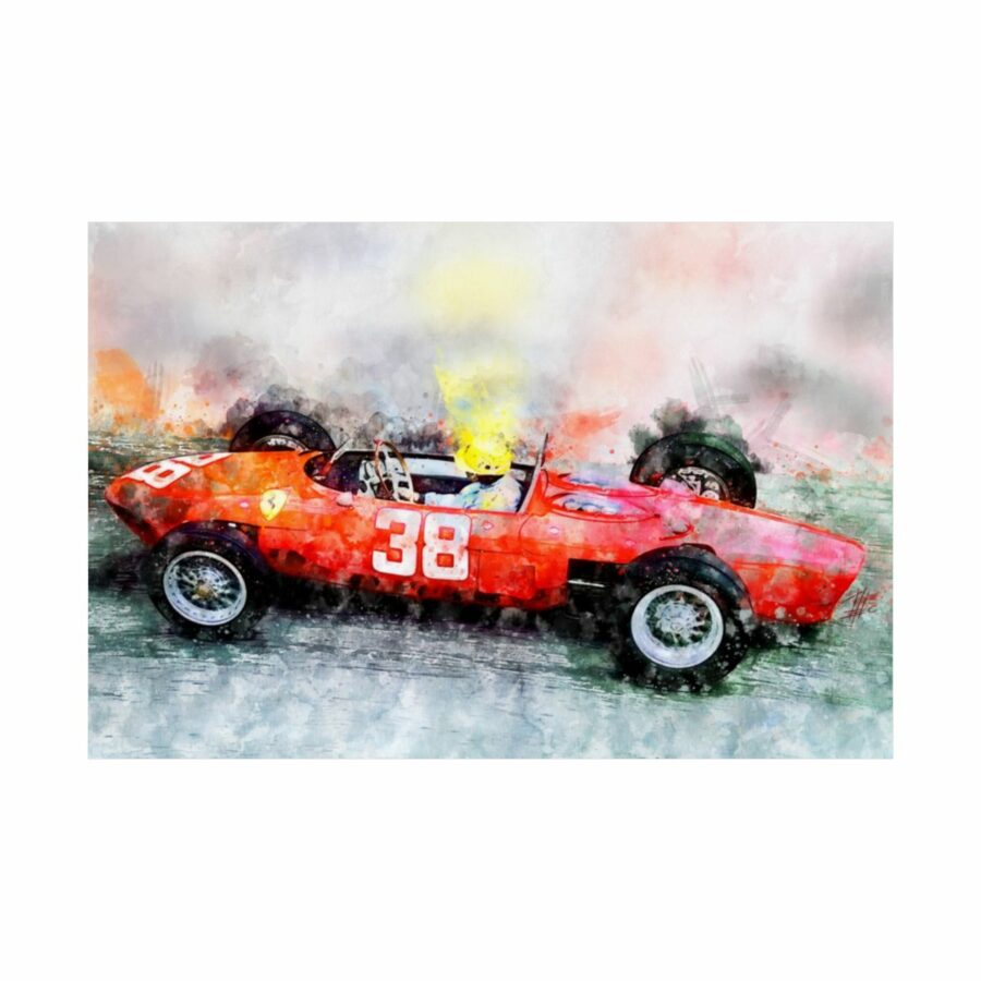 Ricardo Rodriguez, Ferrari 156 Sharknose, Formula One, Poster F1 Art
