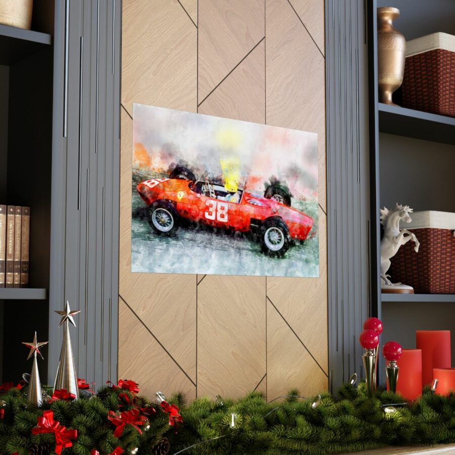 Ricardo Rodriguez, Ferrari 156 Sharknose, Formula One, Poster F1 Art