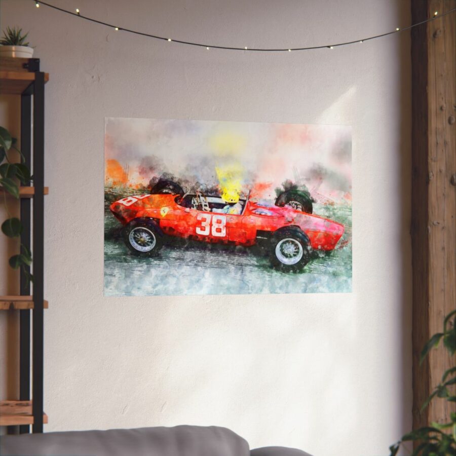 Ricardo Rodriguez, Ferrari 156 Sharknose, Formula One, Poster F1 Art
