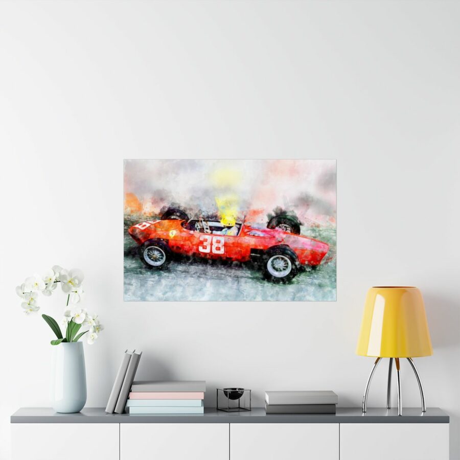 Ricardo Rodriguez, Ferrari 156 Sharknose, Formula One, Poster F1 Art