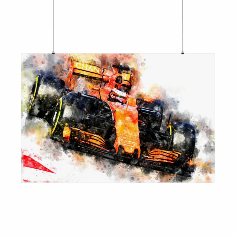 Stoffel Vandoorne, Formula One, Poster F1 Art