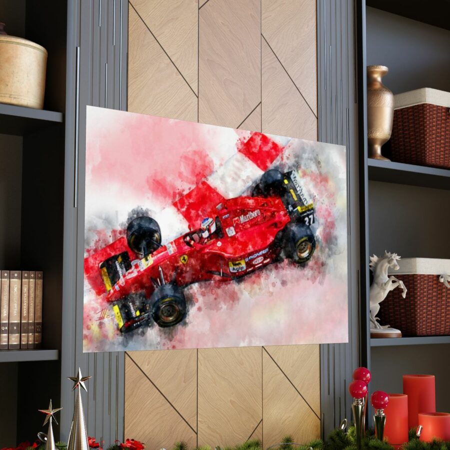 Jean Alesi, Ferrari, Formula One, Poster F1 Art