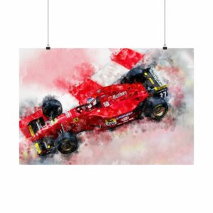 Jean Alesi, Ferrari, Formula One, Poster  by Raceman