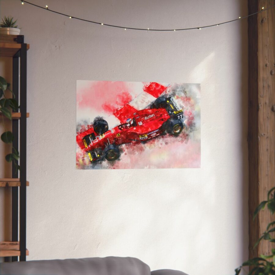 Jean Alesi, Ferrari, Formula One, Poster F1 Art
