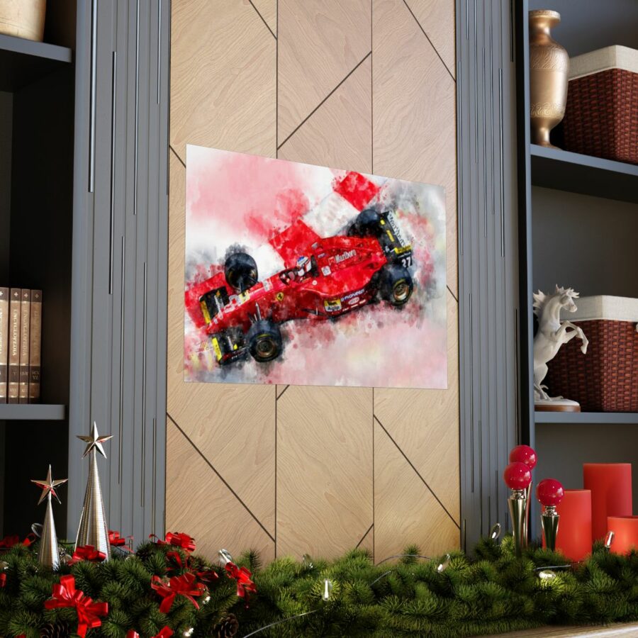 Jean Alesi, Ferrari, Formula One, Poster F1 Art