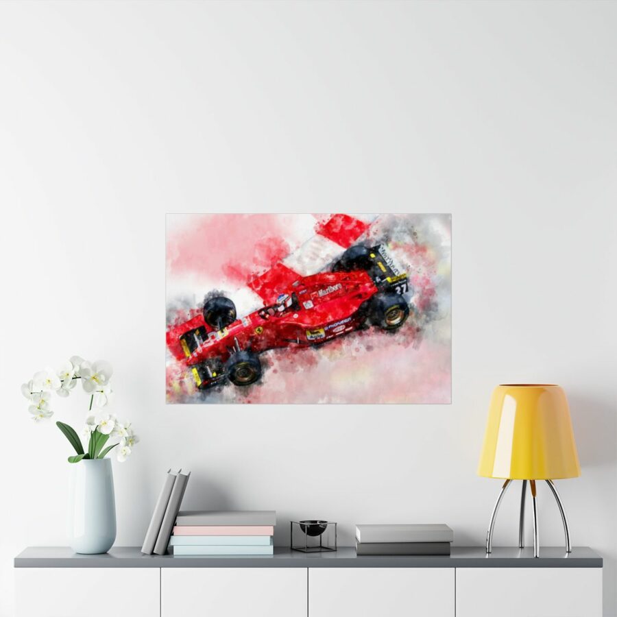 Jean Alesi, Ferrari, Formula One, Poster F1 Art